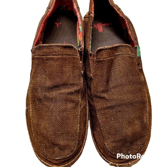 Sanuk Rounder Hobo Slip-On Shoes loafers hey dude brown 11 deck boat - Picture 2 of 5